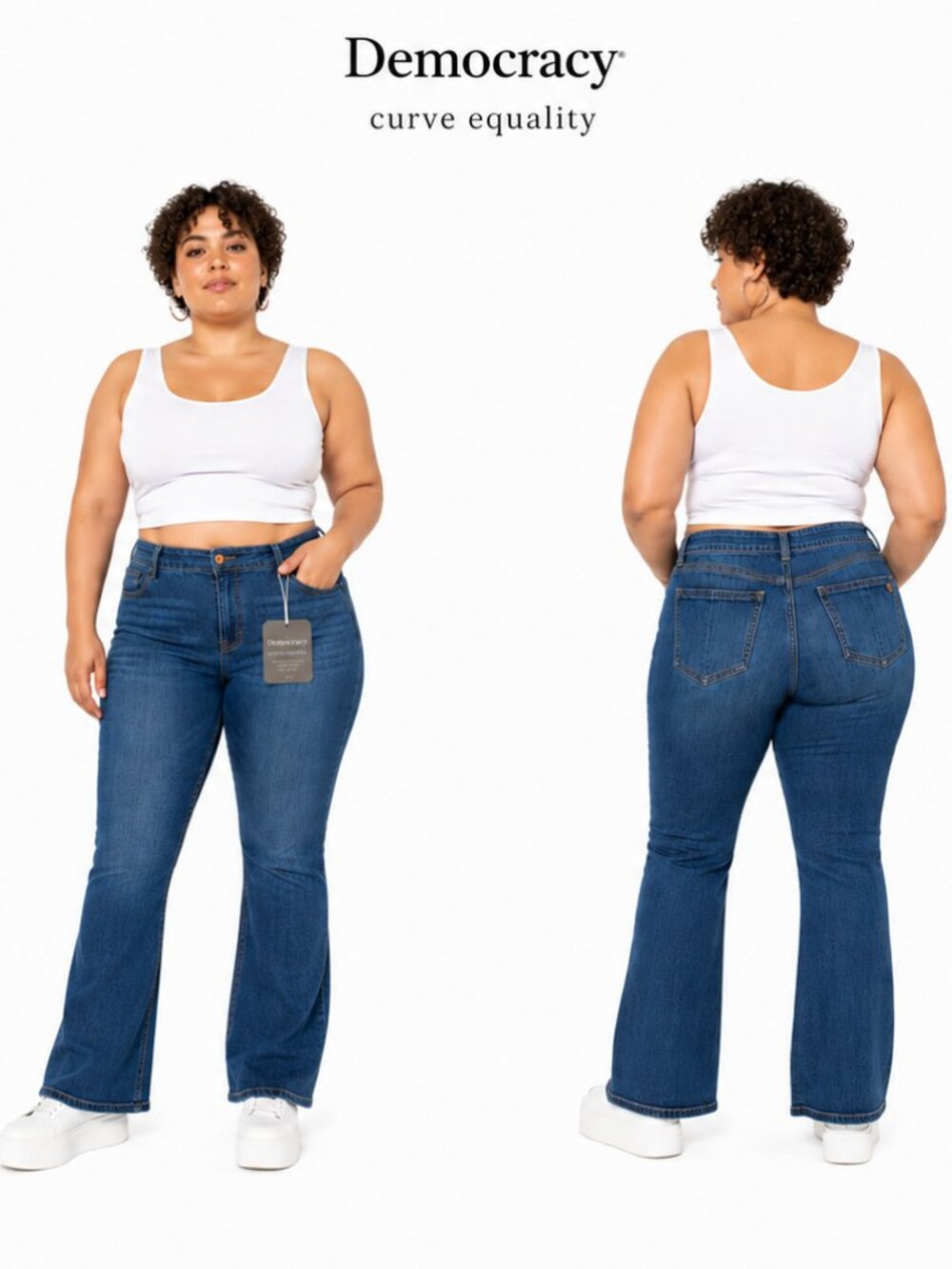 Democracy Ab-solution Bootcut Jeans Womens 16 Medium Wash Luxe Touch Premium